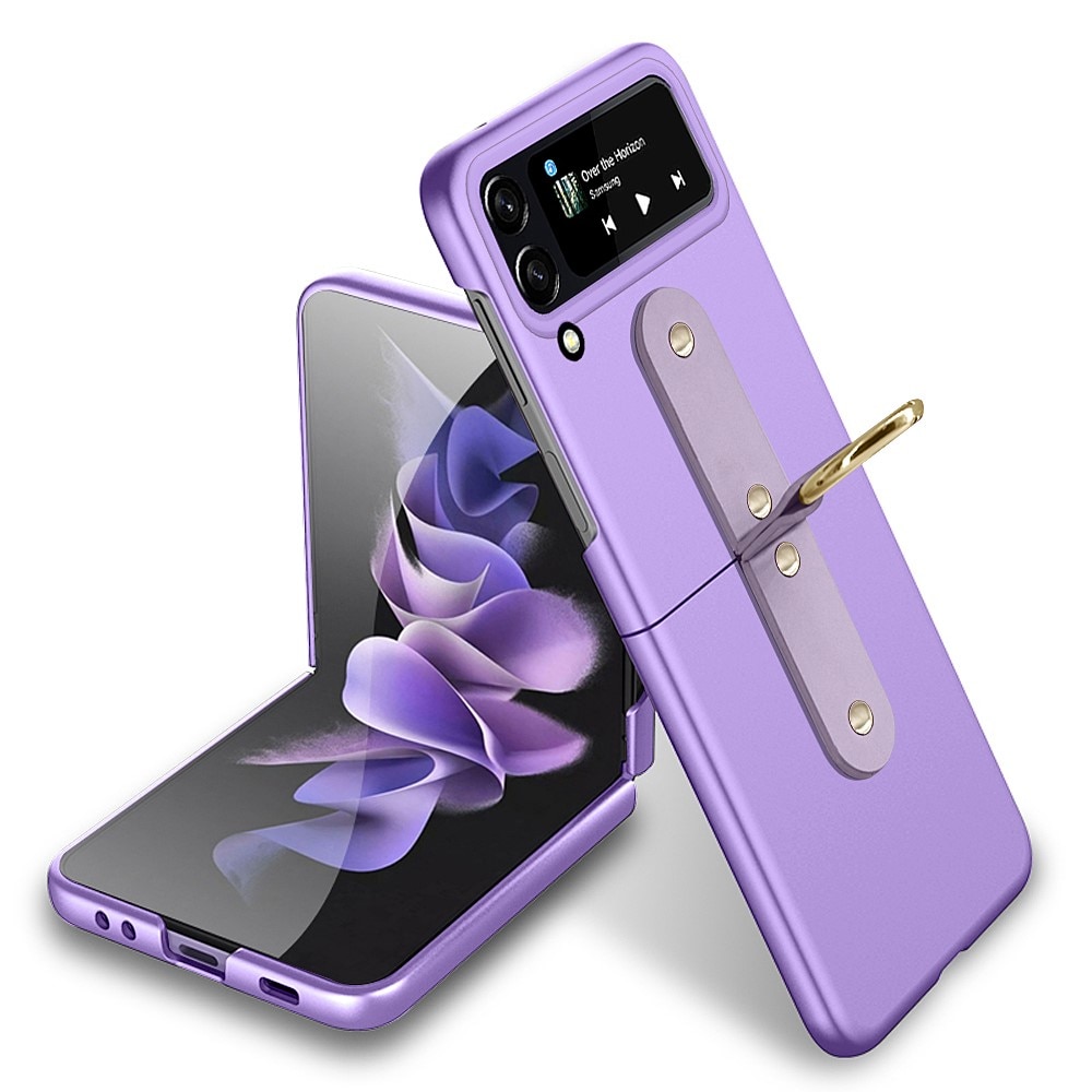 Cover con porta anelli Samsung Galaxy Z Flip 4 Viola