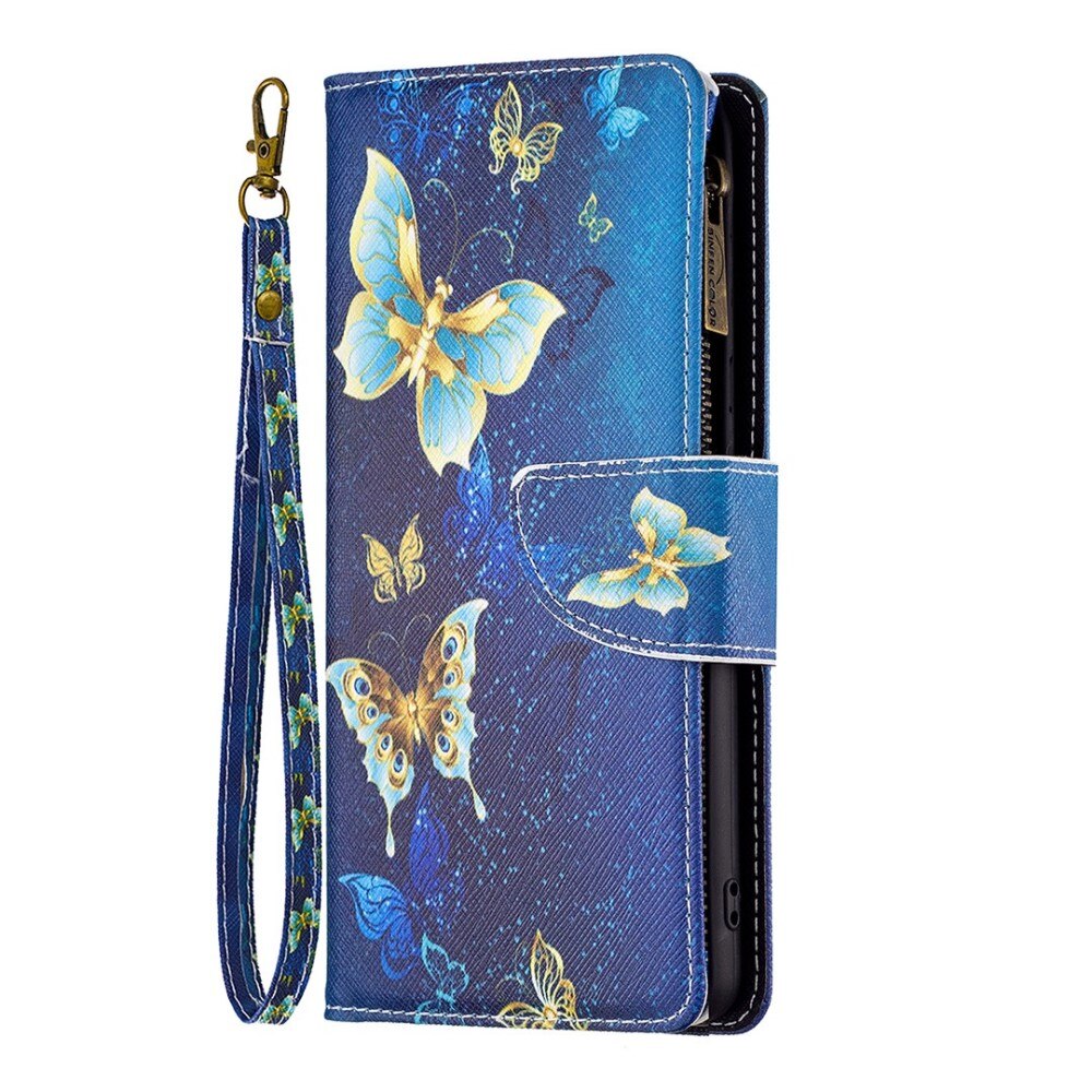 Borsa a portafoglio Nothing Phone 1 Farfalle Blu