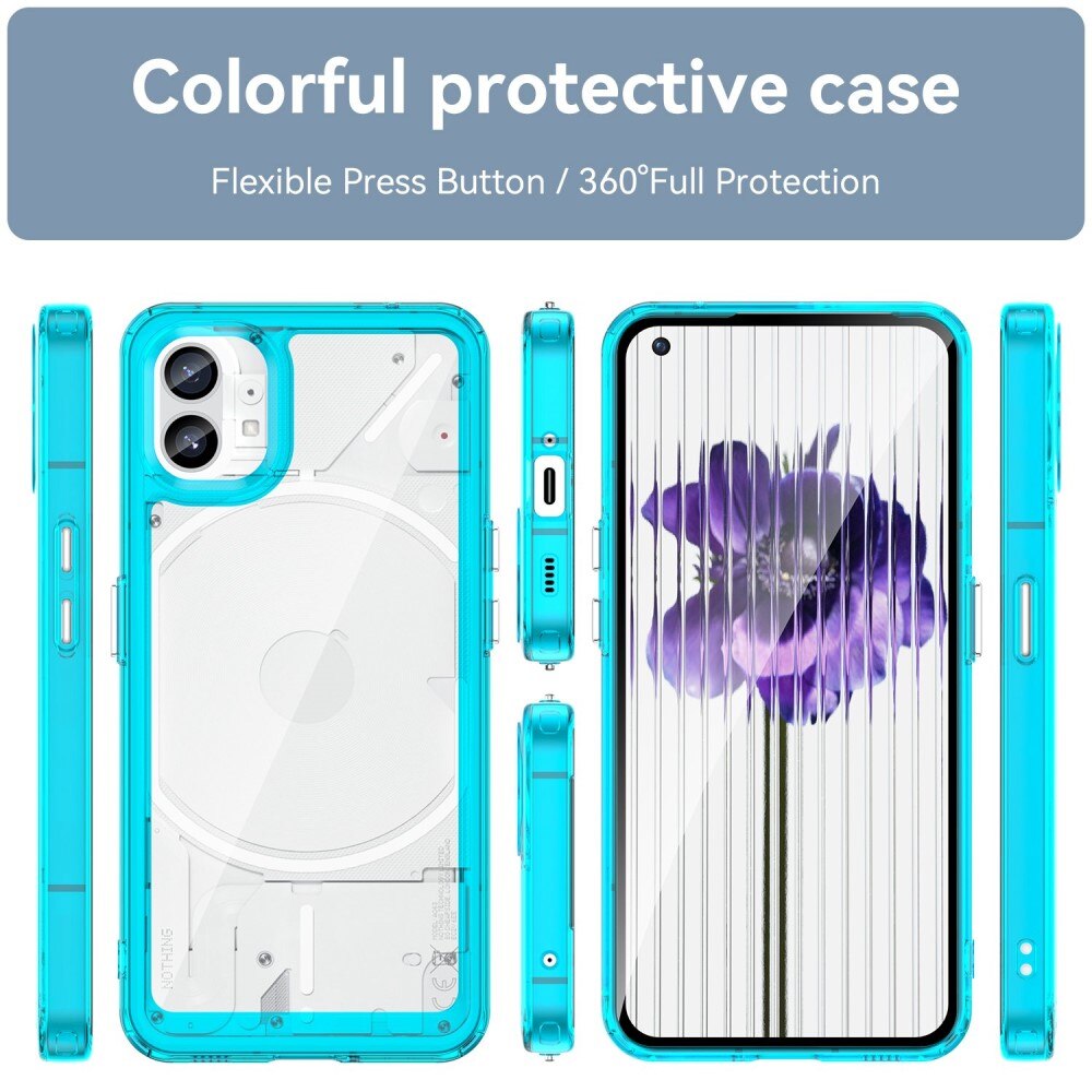 Cover ibrido Crystal Hybrid per Nothing Phone 1, trasparente