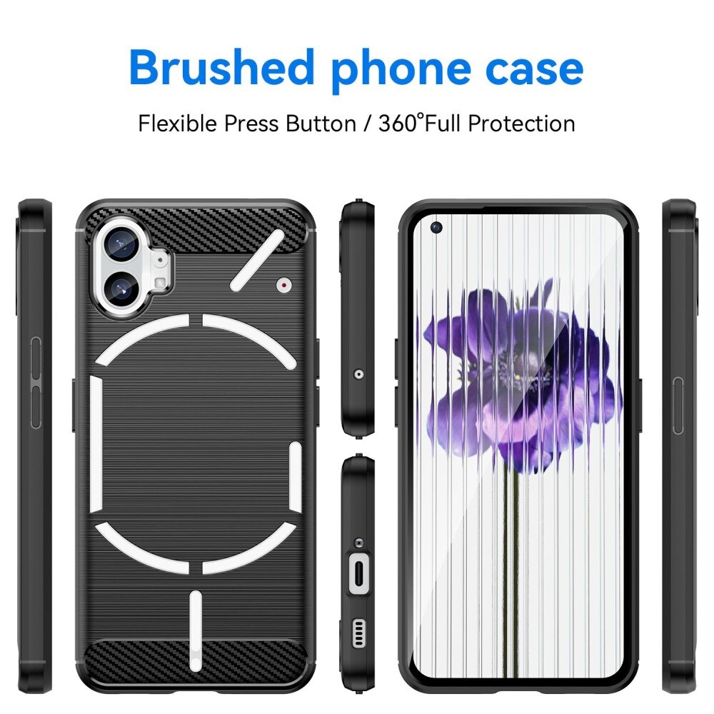 Cover TPU Brushed Nothing Phone 1 Black