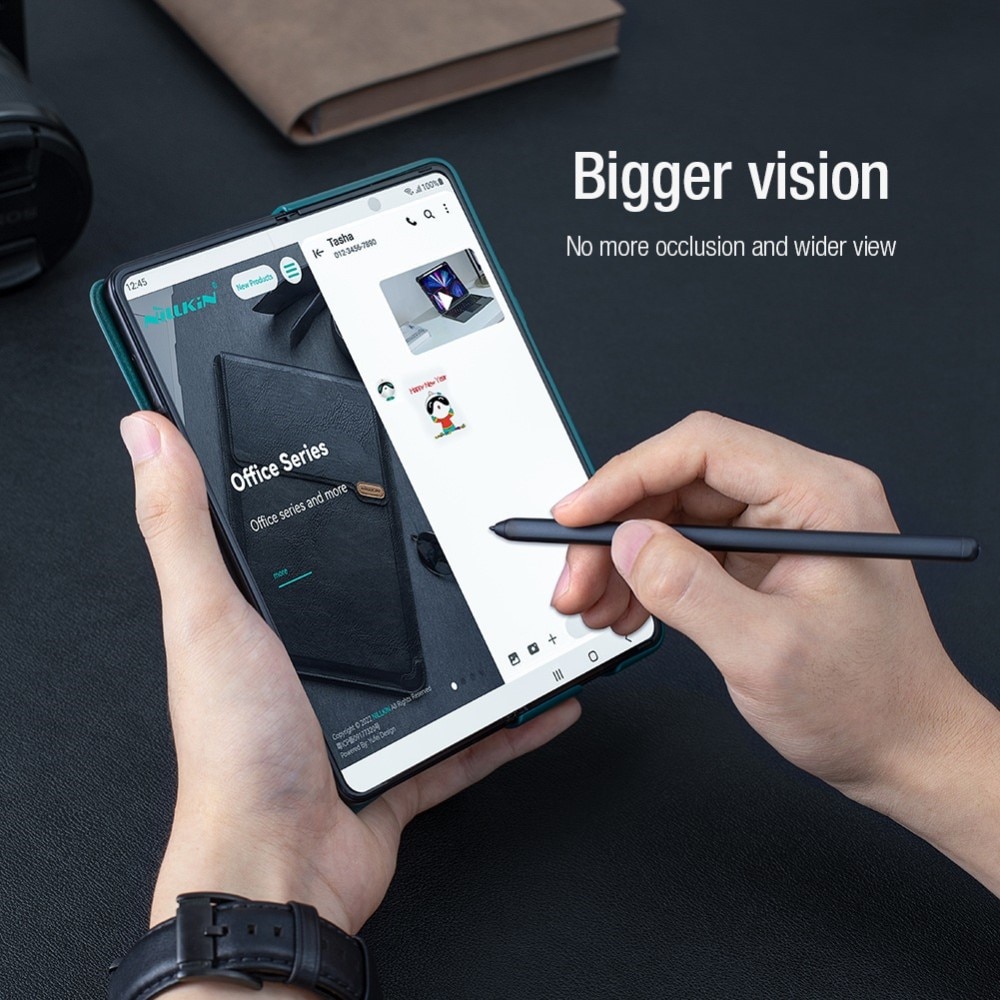 Qin Pro Camshield with Pen slot Samsung Galaxy Z Fold 4 Black