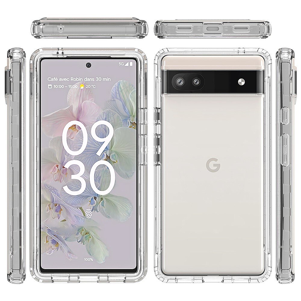 Cover protezione totale Google Pixel 6a trasparente