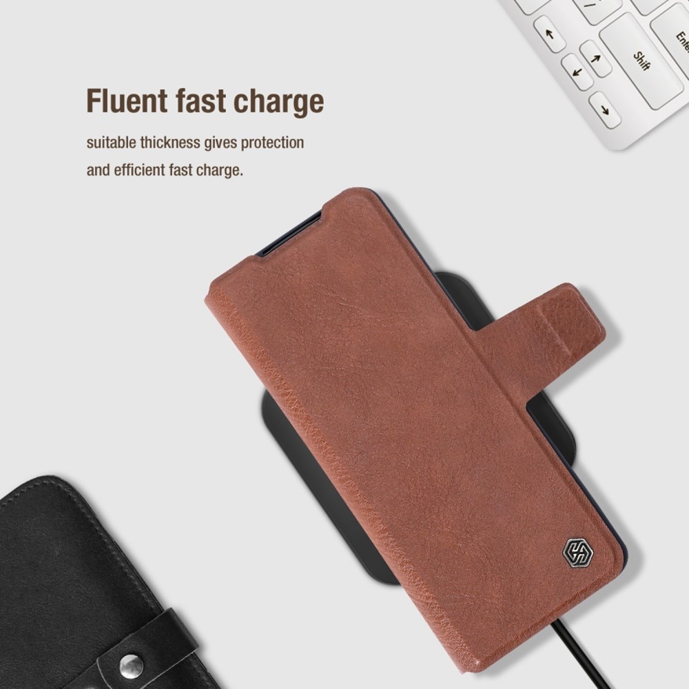 Cover Leather Case with Pen Slot Samsung Galaxy Z Fold 4 Nero