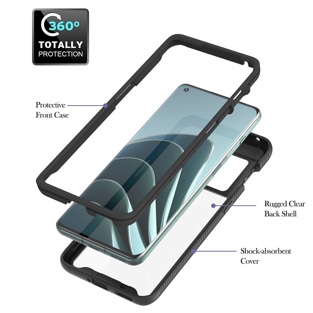 Case Full Cover Ring OnePlus 10 Pro Nero