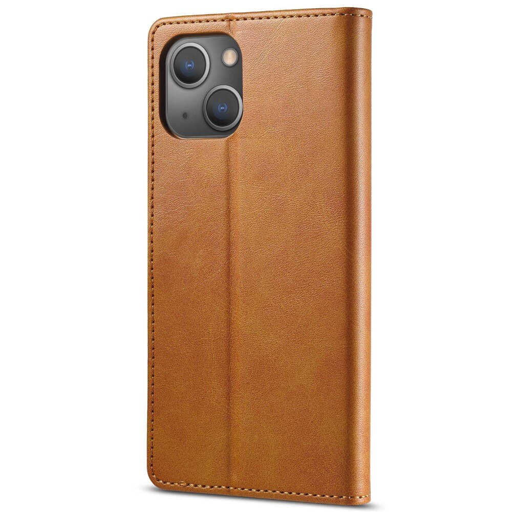 Custodie a portafoglio iPhone 14 Cognac