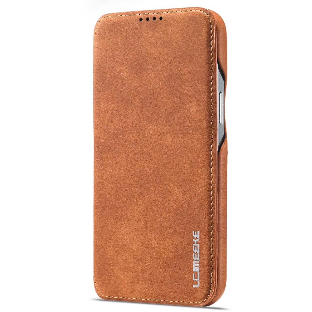 Custodie a portafoglio sottili iPhone 14 Pro Cognac