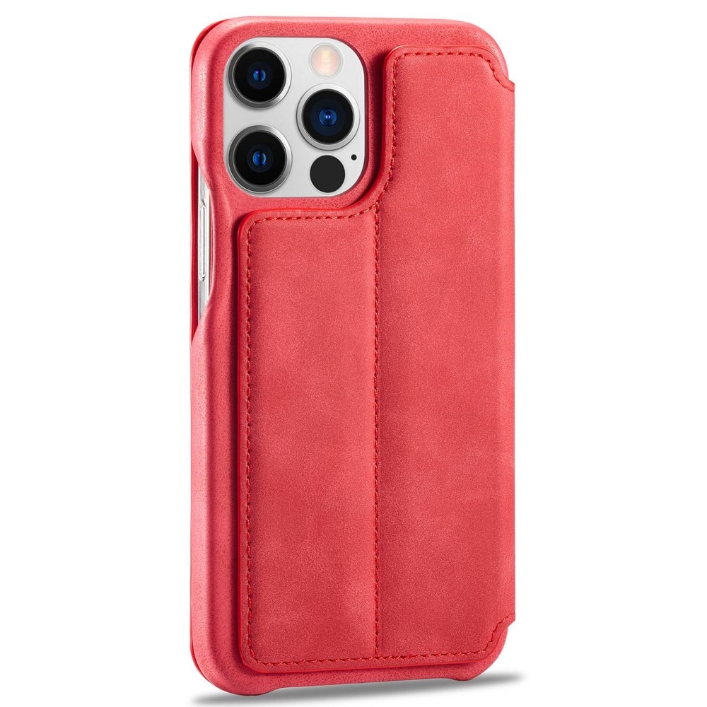 Custodie a portafoglio sottili iPhone 14 Pro Max Rosso
