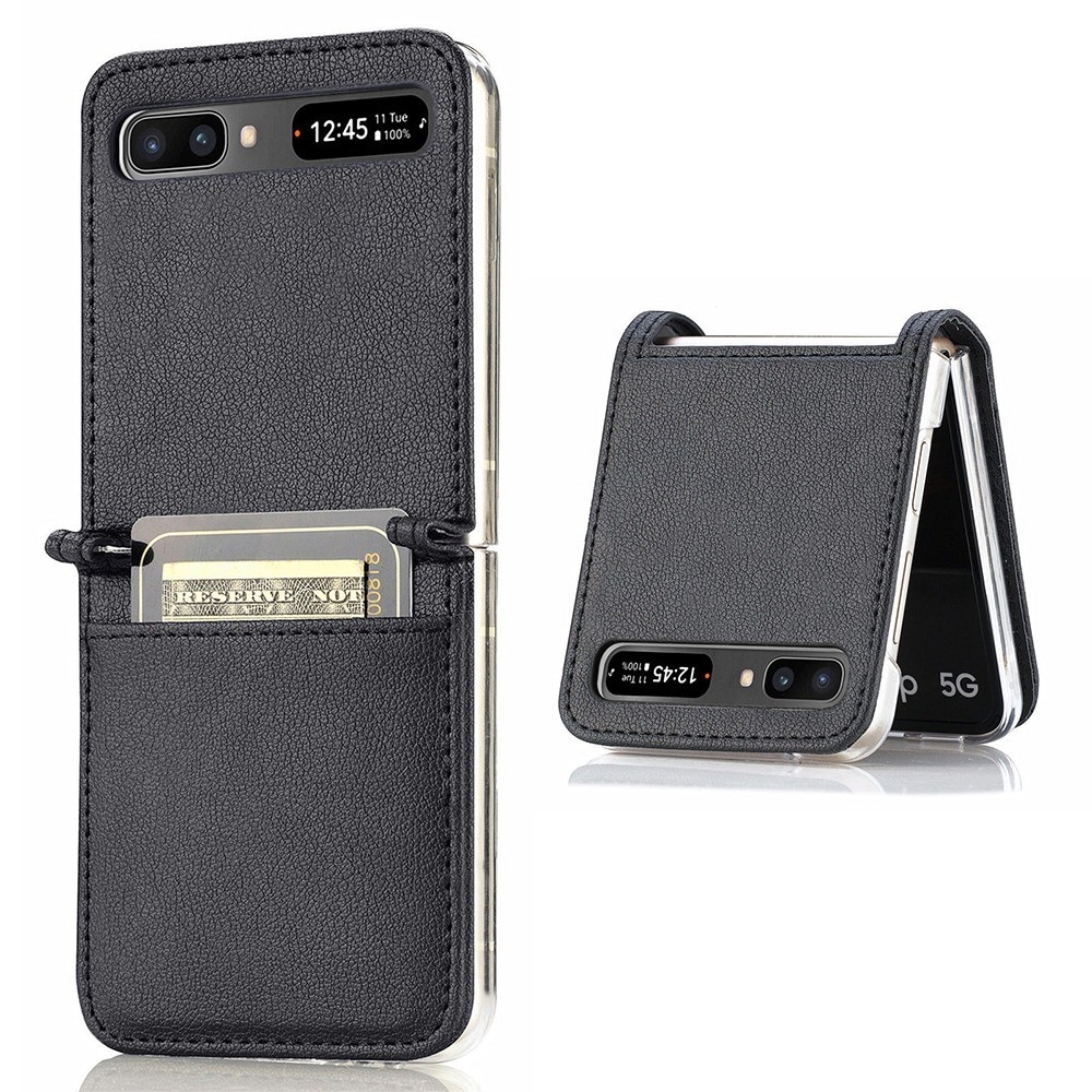 Cover portafoglio Slim Card Wallet Samsung Galaxy Z Flip Nero