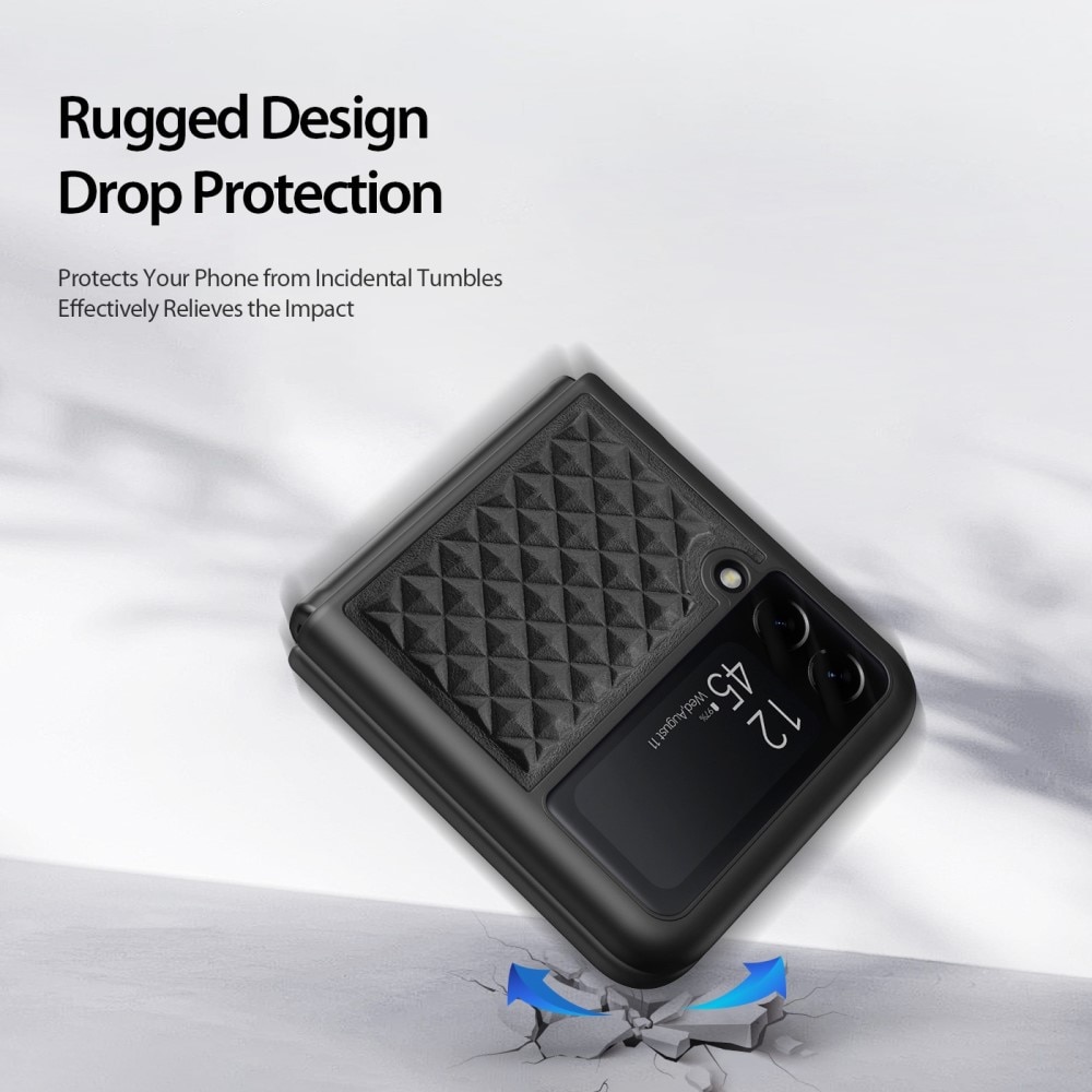 Cover Venice Leather Case Samsung Galaxy Z Flip 4 Black