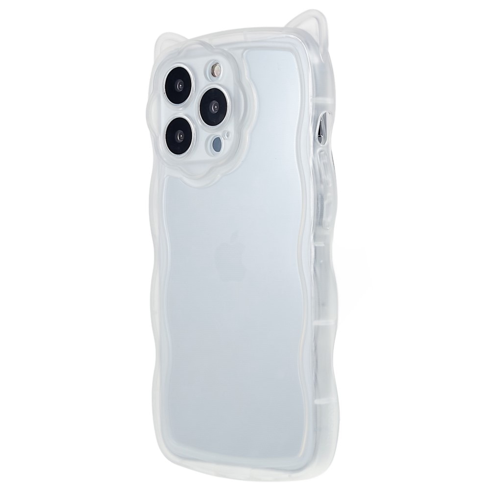 Cover Wavy Edge Gatto iPhone 13 Pro trasparente