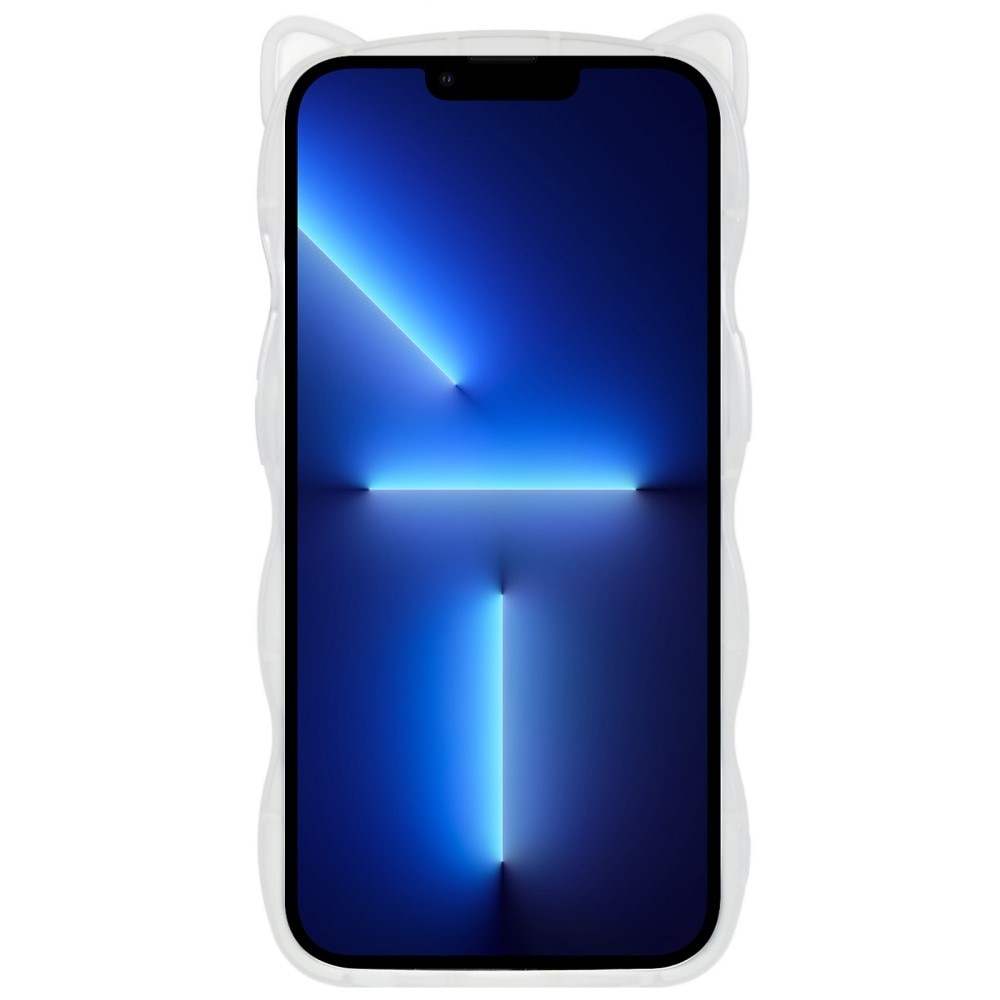 Cover Wavy Edge Gatto iPhone 13 Pro trasparente