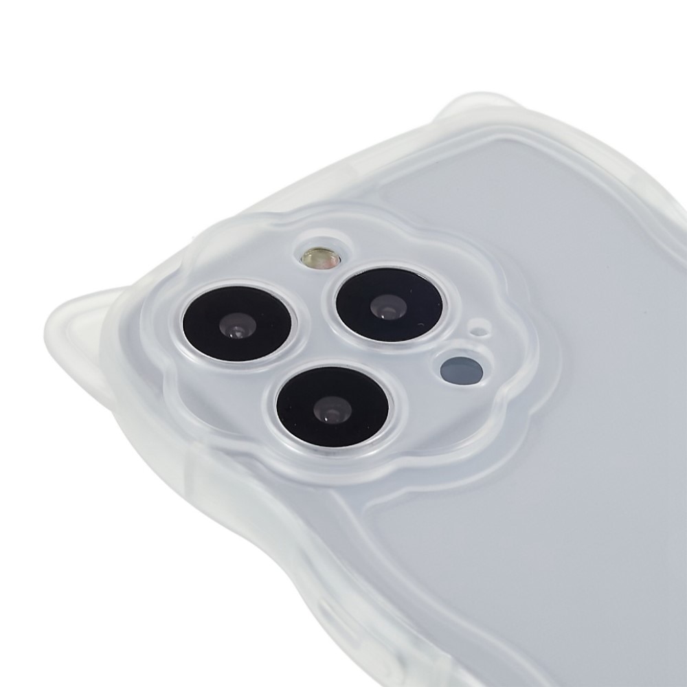Cover Wavy Edge Gatto iPhone 13 Pro trasparente