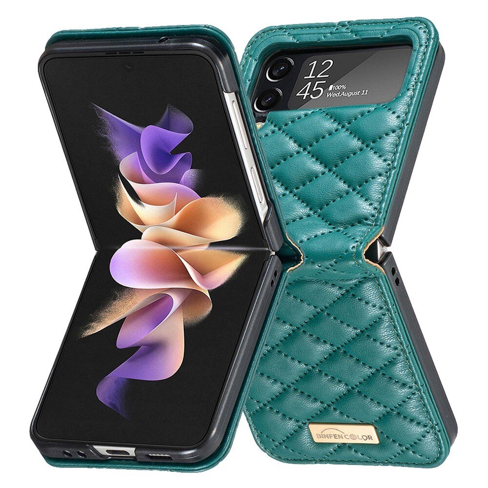 Custodia imbottita Samsung Galaxy Z Flip 4 Verde