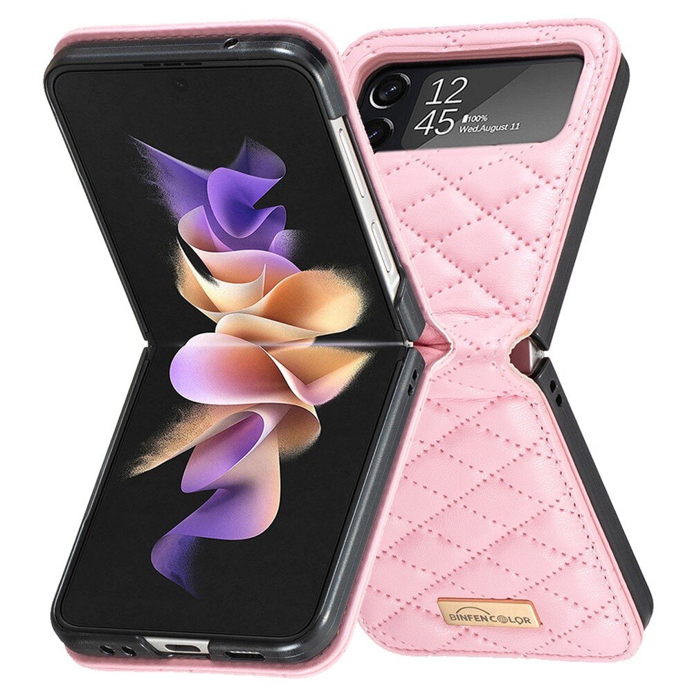 Custodia imbottita Samsung Galaxy Z Flip 4 Rosa