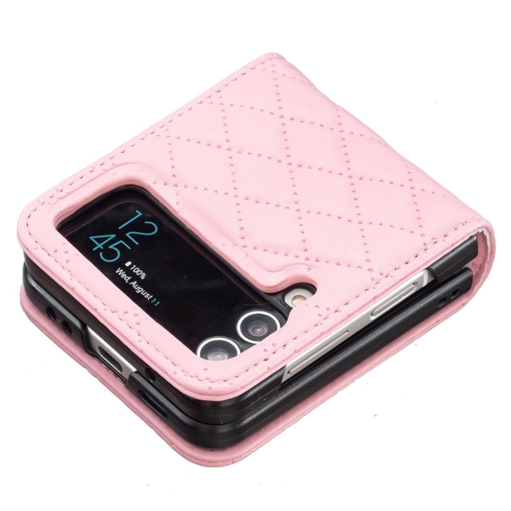 Custodia imbottita Samsung Galaxy Z Flip 4 Rosa