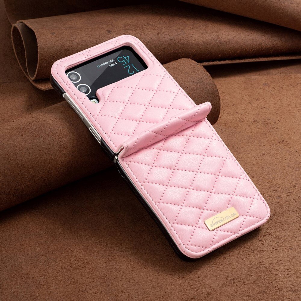 Custodia imbottita Samsung Galaxy Z Flip 4 Rosa