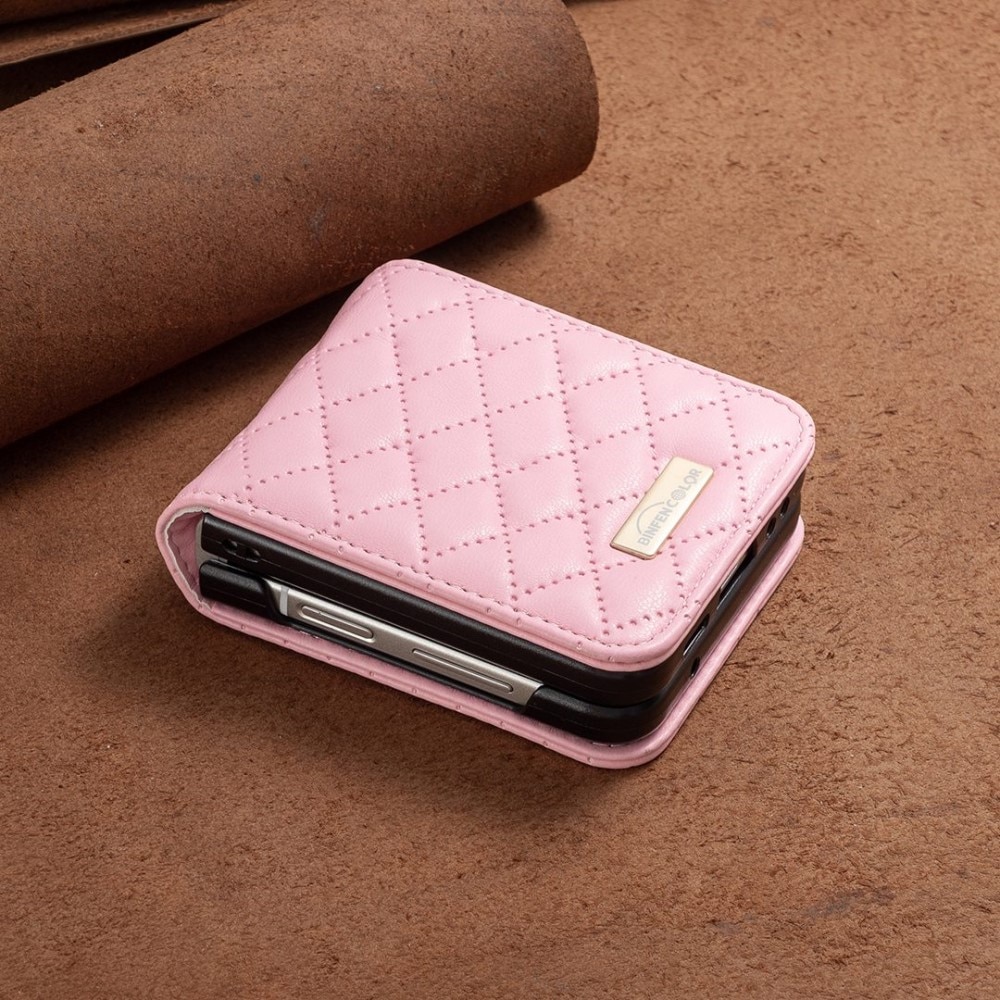 Custodia imbottita Samsung Galaxy Z Flip 4 Rosa