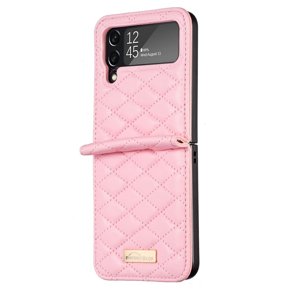 Custodia imbottita Samsung Galaxy Z Flip 4 Rosa