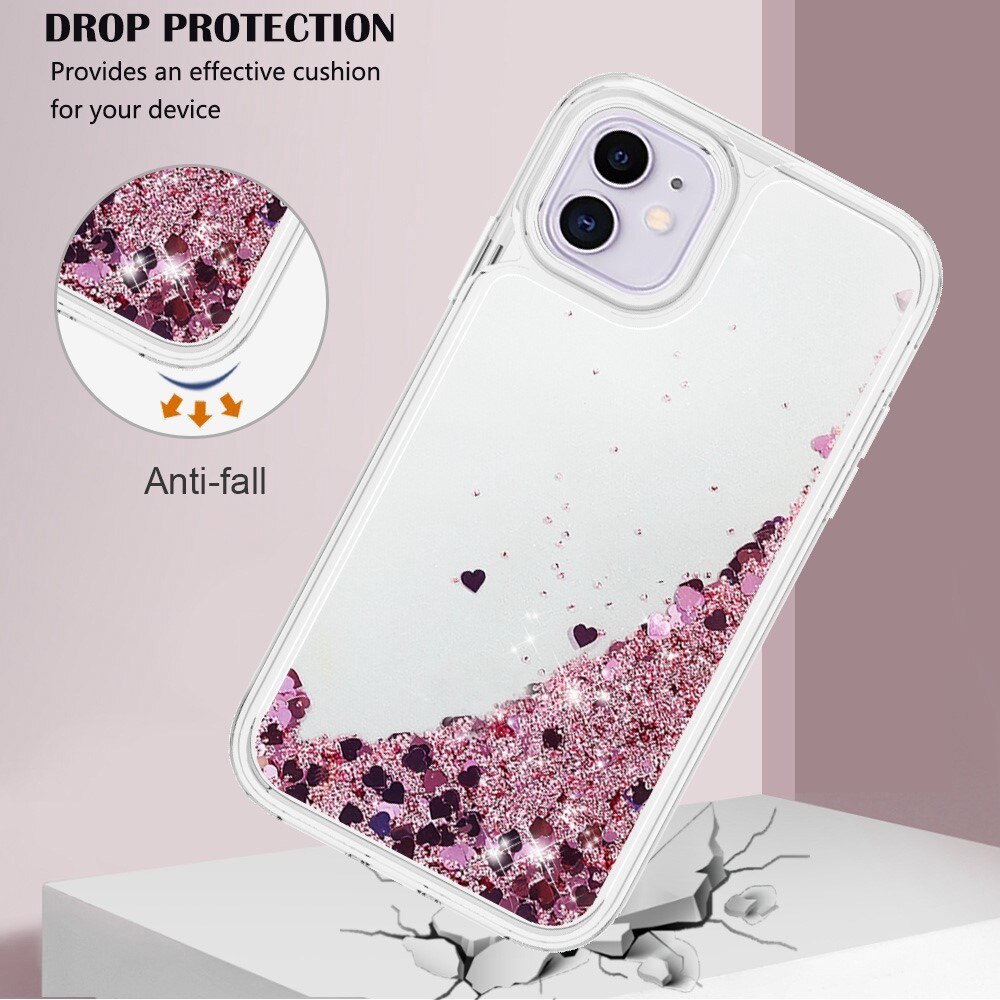 Cover Full Protection Glitter Powder TPU iPhone 11 rosa