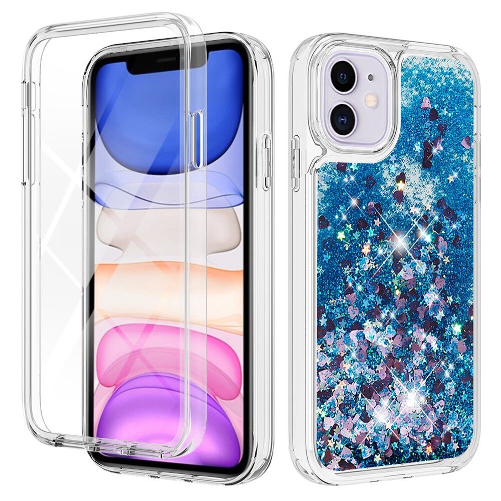 Cover Full Protection Glitter Powder TPU iPhone 11 Blu