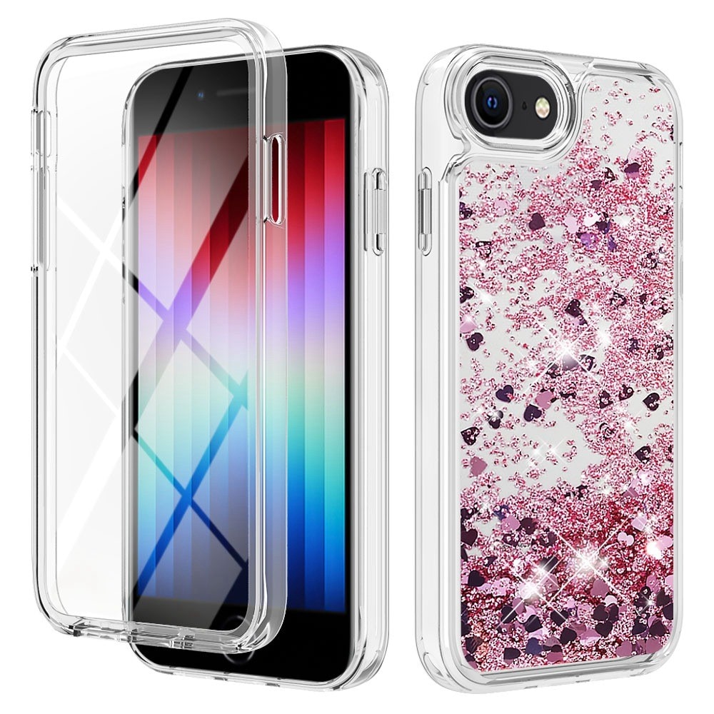 Cover Full Protection Glitter Powder TPU iPhone 7/8/SE rosa