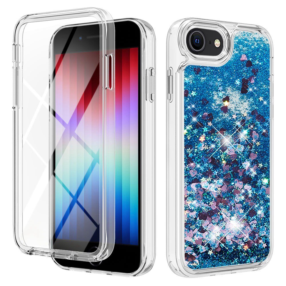 Cover Full Protection Glitter Powder TPU iPhone 7/8/SE blu