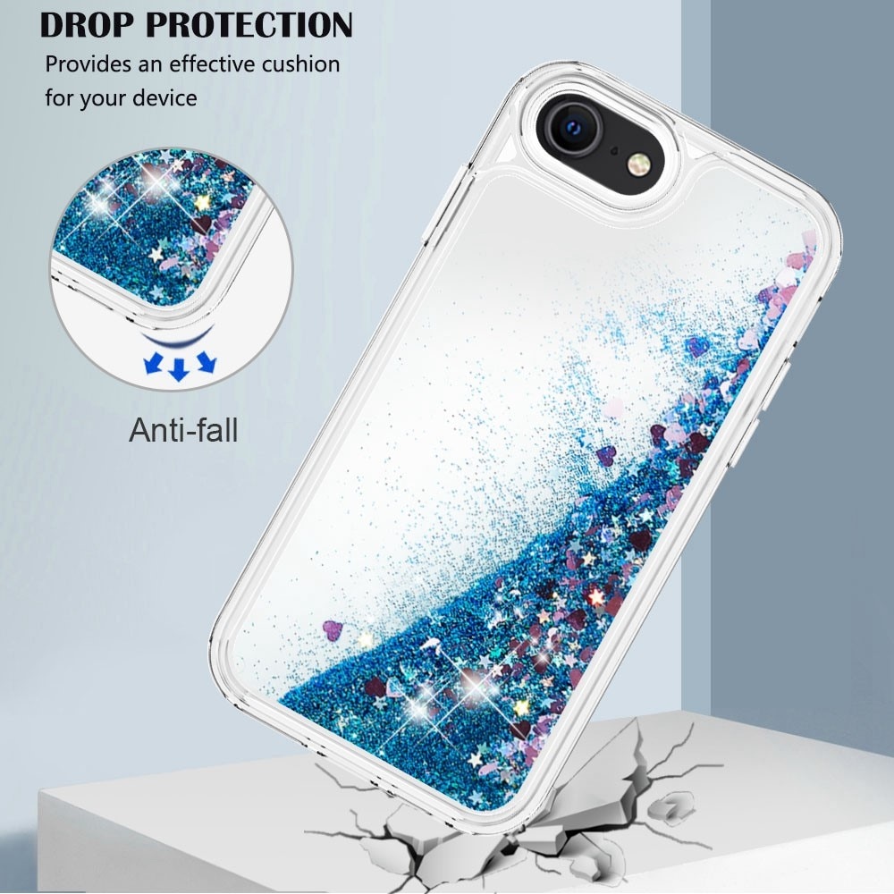 Cover Full Protection Glitter Powder TPU iPhone 7/8/SE blu