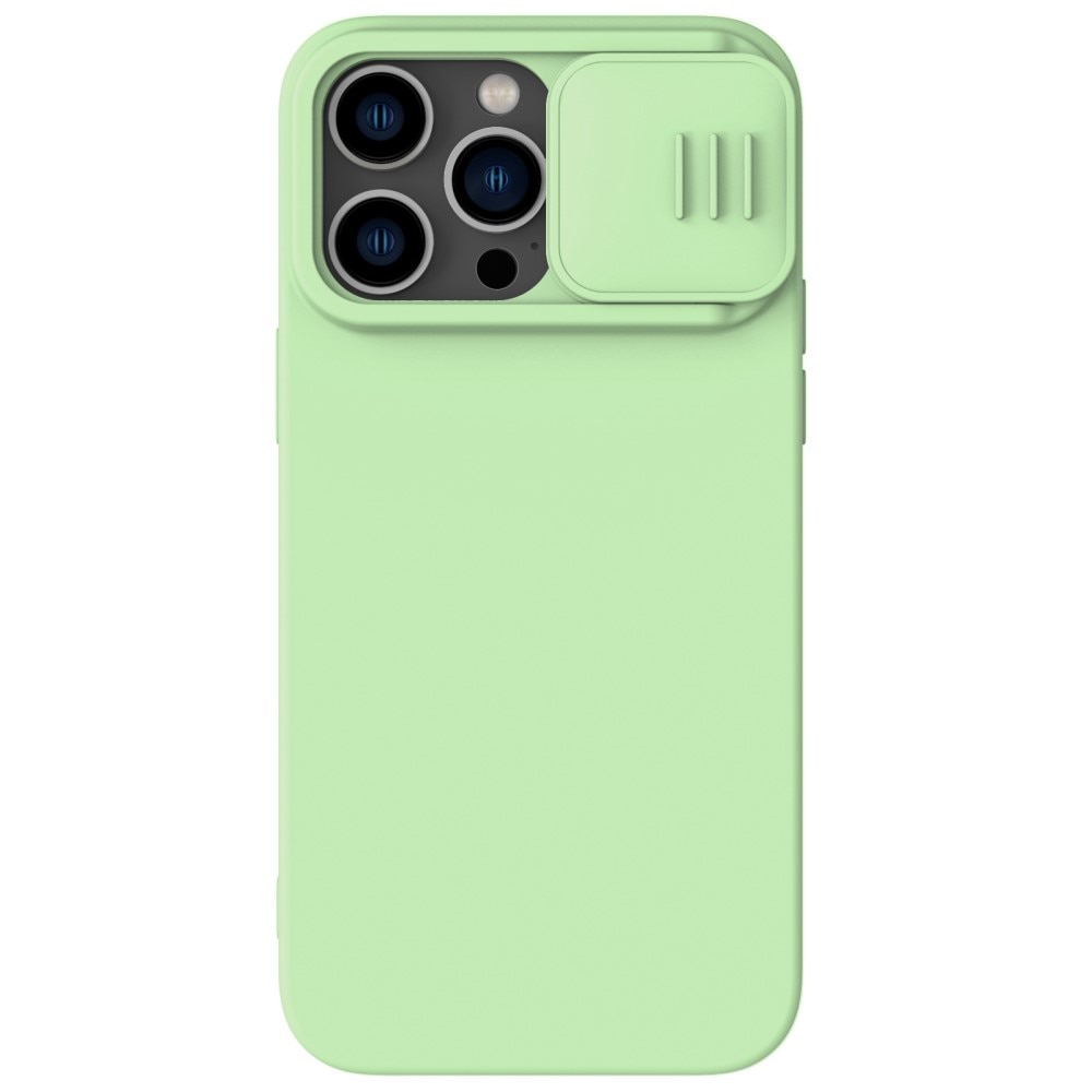 Cover Soft CamShield iPhone 14 Pro verde chiaro