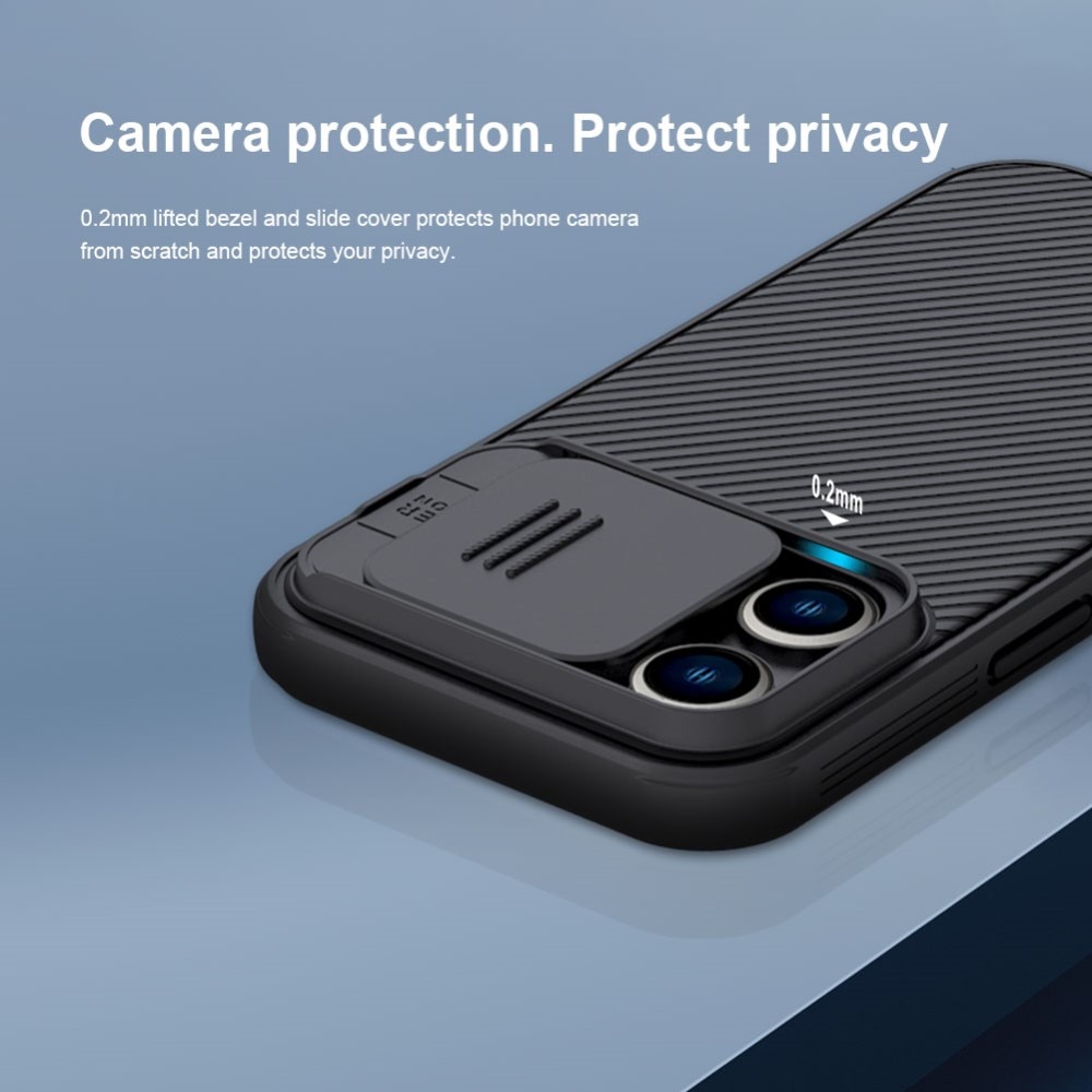 Cover CamShield iPhone 14 Pro Max Blu