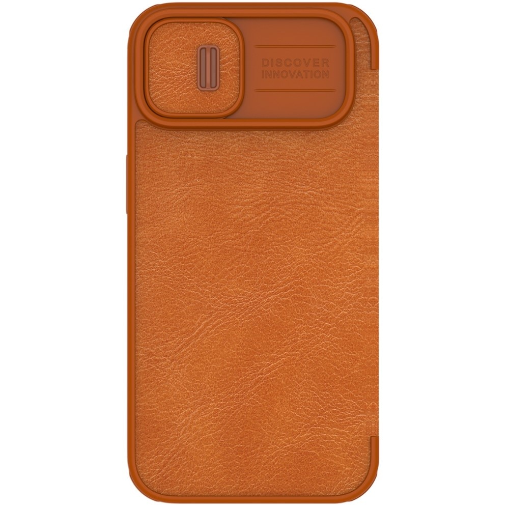 Cover Qin Pro CamShield iPhone 14 Brown