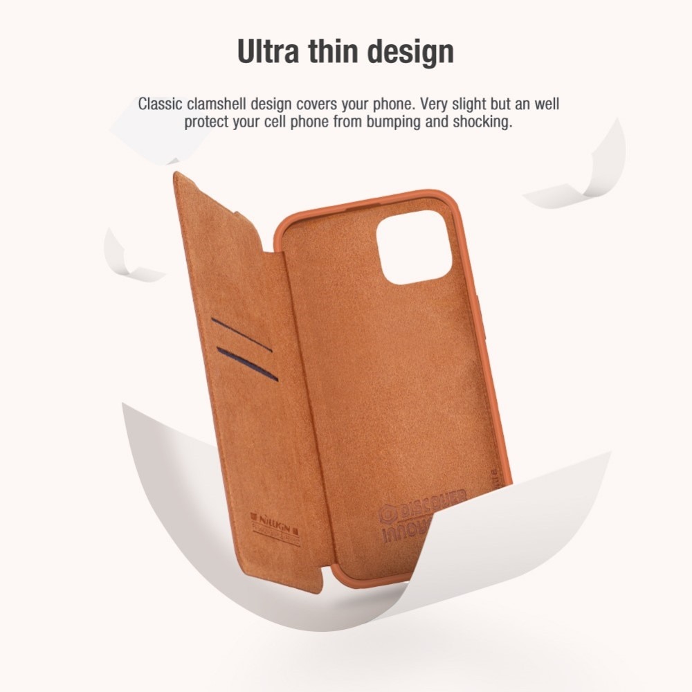 Cover Qin Pro CamShield iPhone 14 Brown