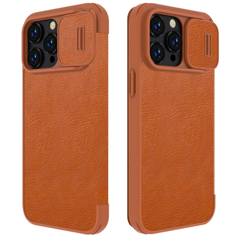 Cover Qin Pro CamShield iPhone 14 Pro Max Brown