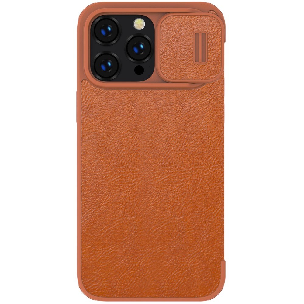 Cover Qin Pro CamShield iPhone 14 Pro Brown