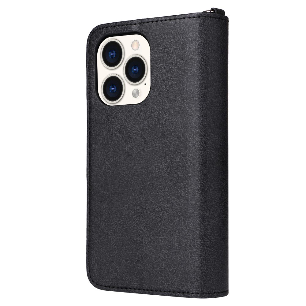 Zipper Magnet Wallet iPhone 14 Pro Nero