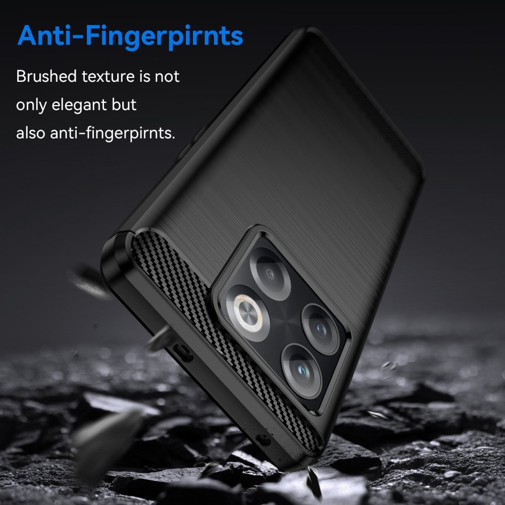 Cover TPU Brushed  OnePlus 10T Nero