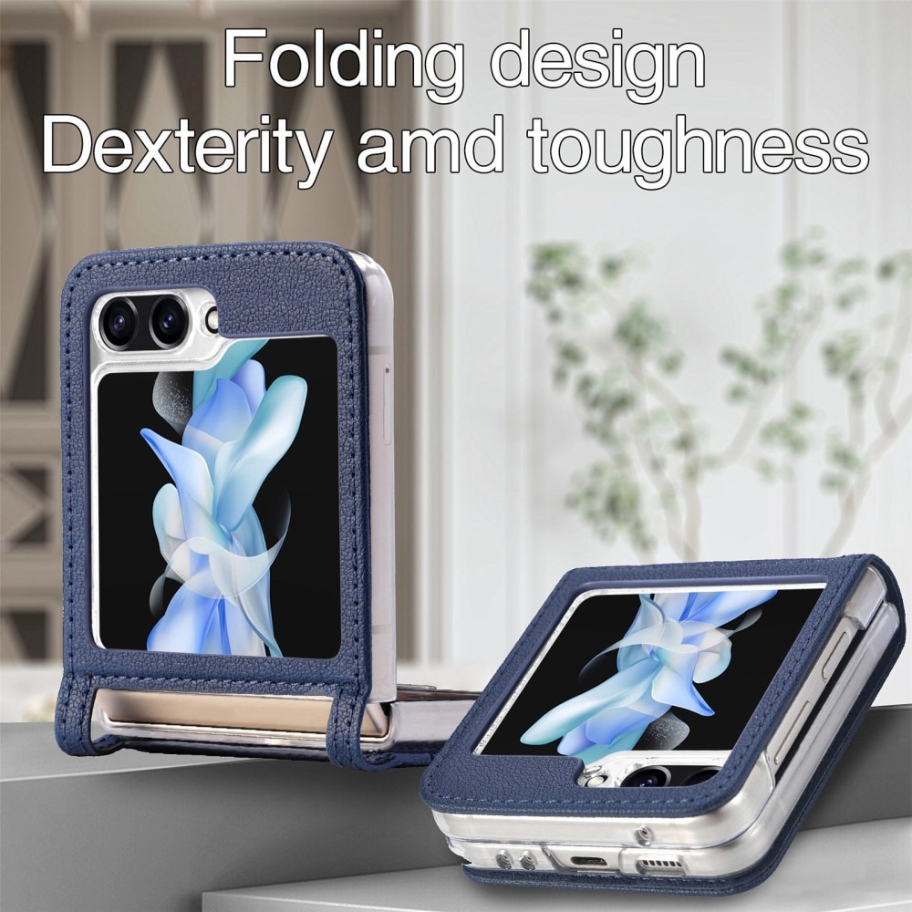 Cover portafoglio Slim Card Wallet Samsung Galaxy Z Flip 7 FE Blu