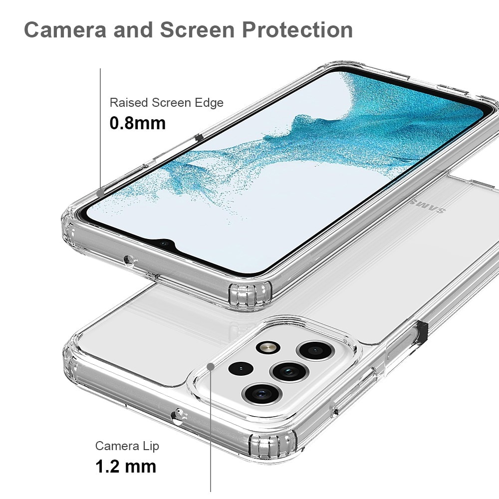 Cover ibrido Crystal Hybrid per Samsung Galaxy A23, trasparente