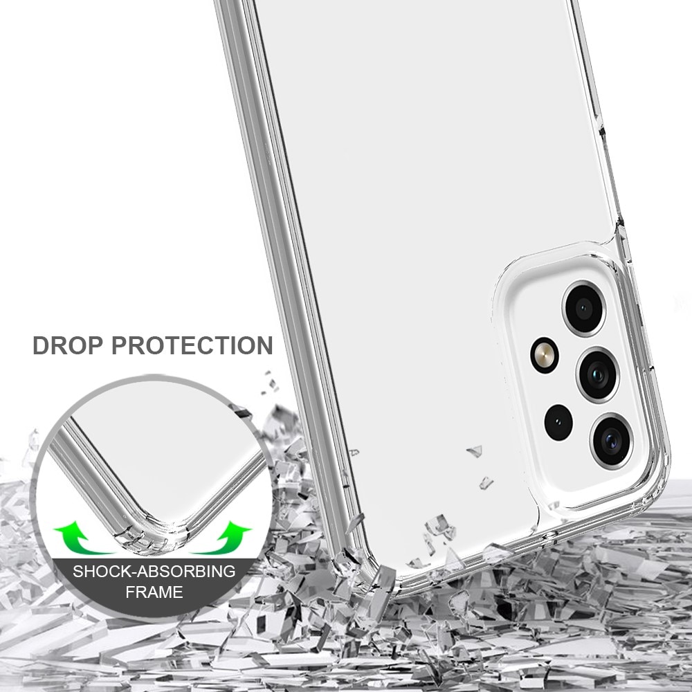 Cover ibrido Crystal Hybrid per Samsung Galaxy A23, trasparente