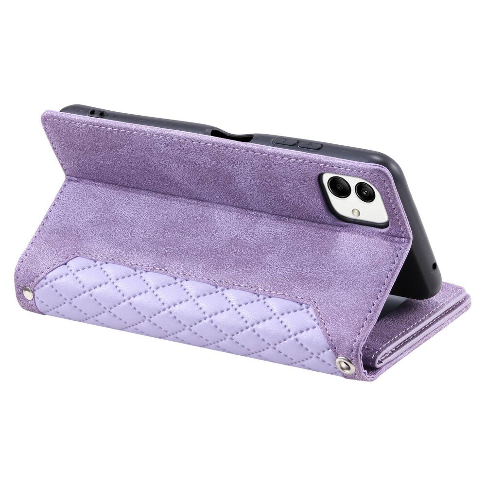 Borsa a portafoglio trapuntata Samsung Galaxy A04 Viola