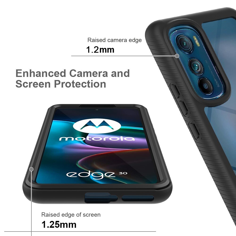 Cover Full Protection Motorola Edge 30 Nero