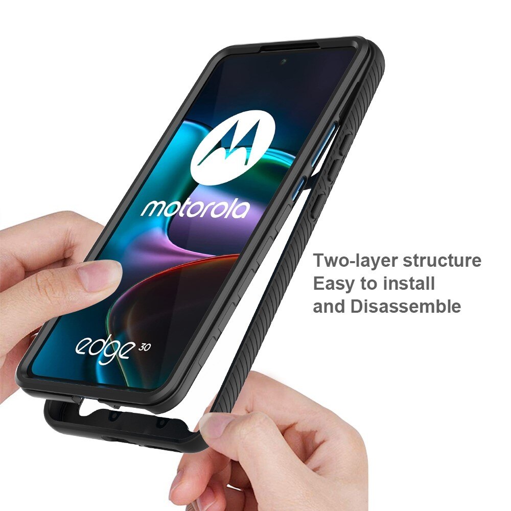 Cover Full Protection Motorola Edge 30 Nero