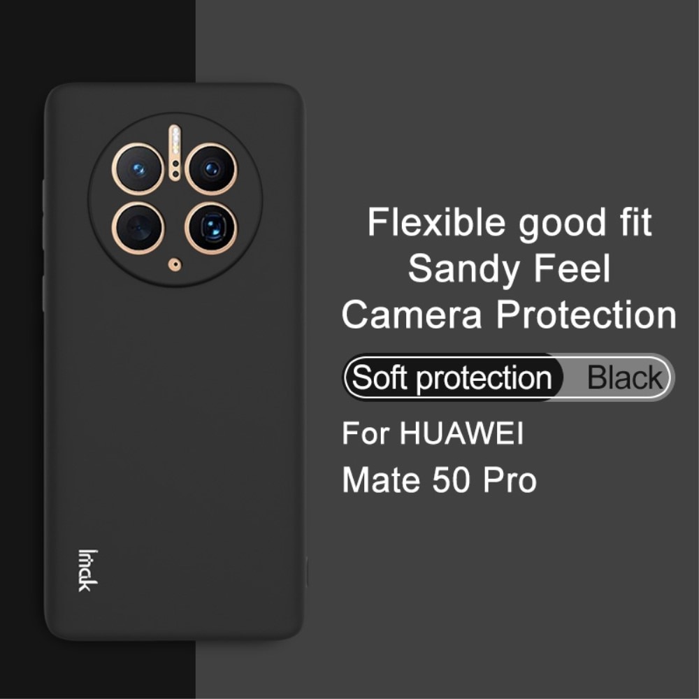 Cover Frosted TPU Huawei Mate 50 Pro Nero