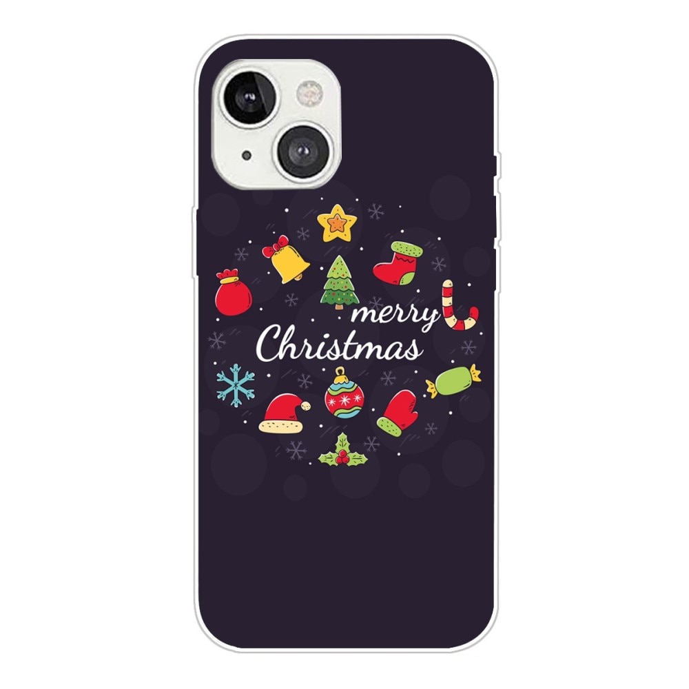 Cover TPU con Motivo Natalizio iPhone 14 - Merry Christmas