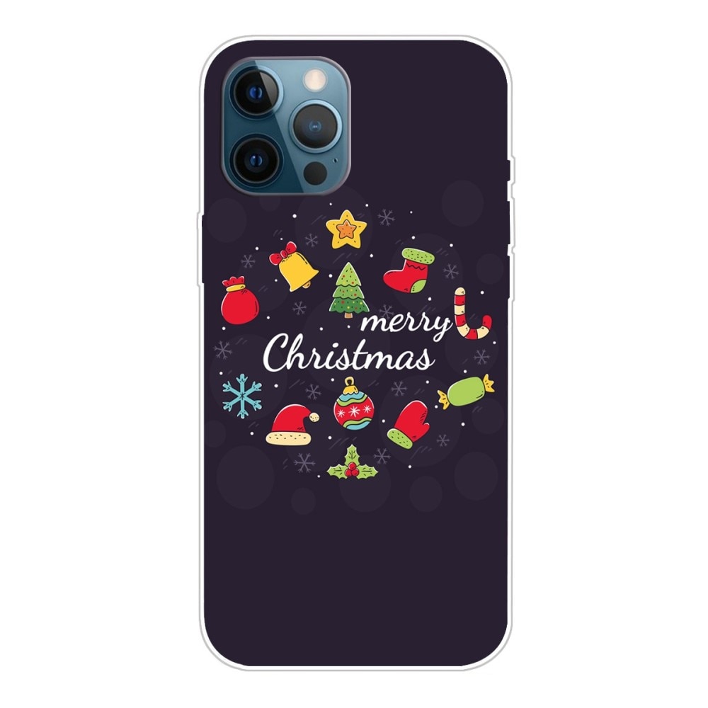 Cover TPU con Motivo Natalizio iPhone 14 Pro Max - Merry Christmas