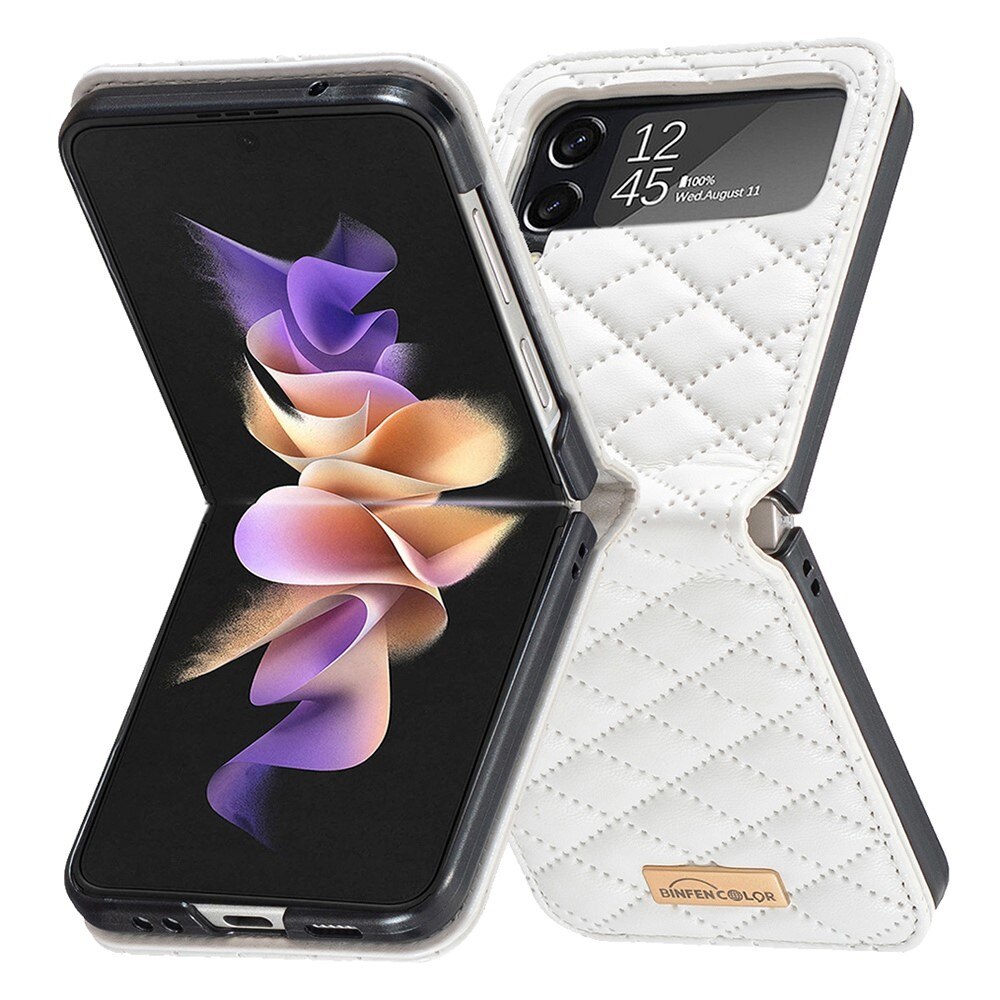 Custodia imbottita Samsung Galaxy Z Flip 3 Bianco