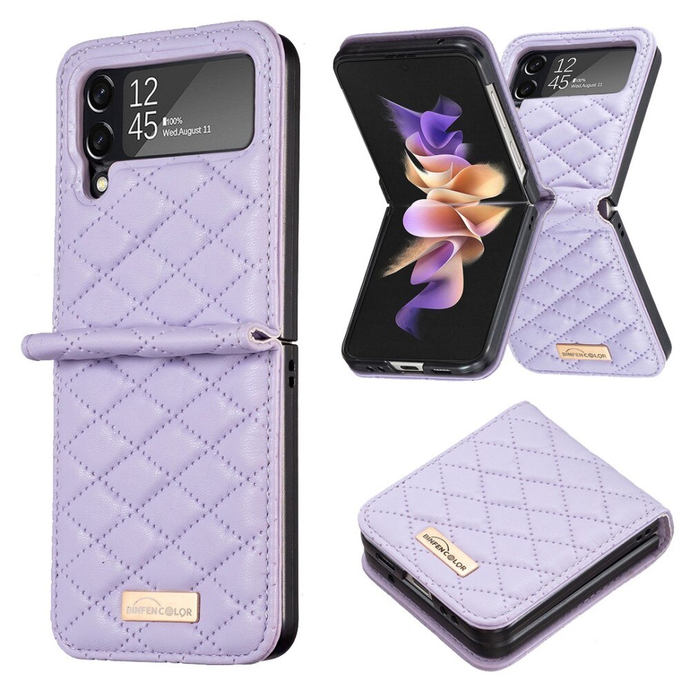 Custodia imbottita Samsung Galaxy Z Flip 3 Viola