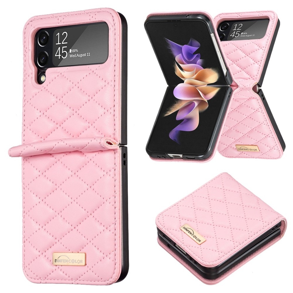 Custodia imbottita Samsung Galaxy Z Flip 3 Rosa