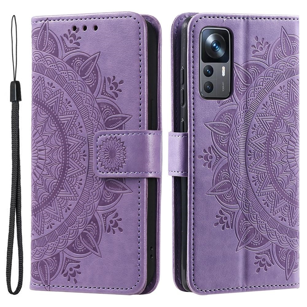 Custodia in pelle Mandala Xiaomi 12T/12T Pro Viola