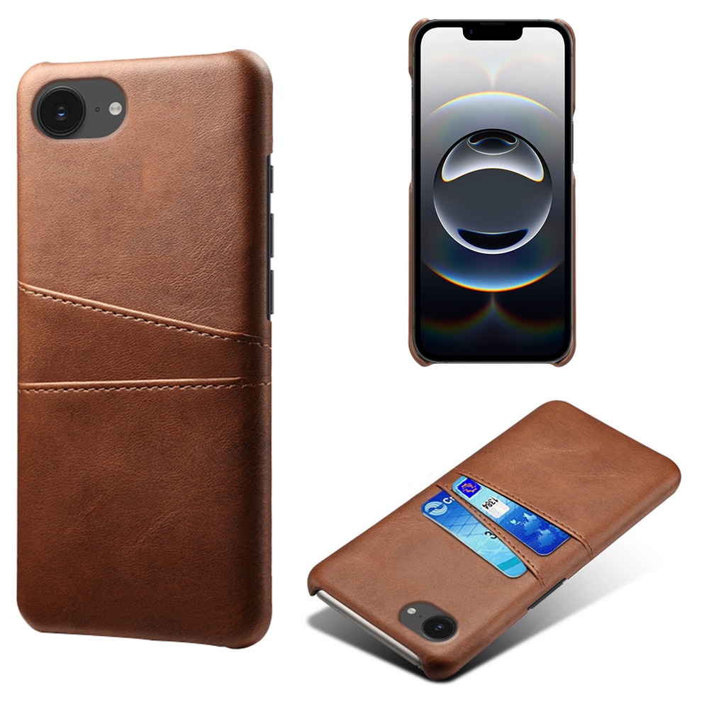 Cover Card Slots iPhone 16e Marrone