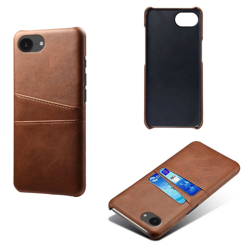 Cover Card Slots iPhone 16e Marrone